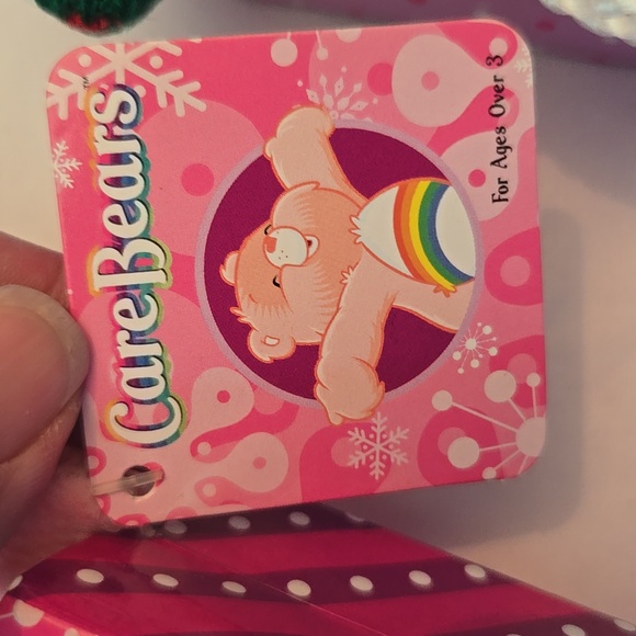NWT Vtg 2005 Care Bears Mini Plush Ornament Giftbag Cheer Bear Best Friend Bear - Picture 6 of 11